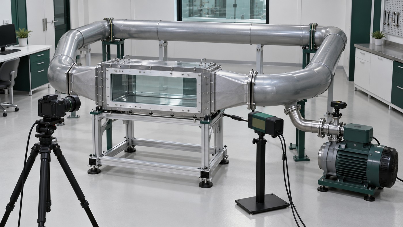 Optical flow measurements in a reduced-pressure wind tunnel