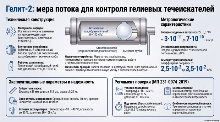 GELIT-2 Calibrated Helium Leak: Checking Helium Leak Detectors