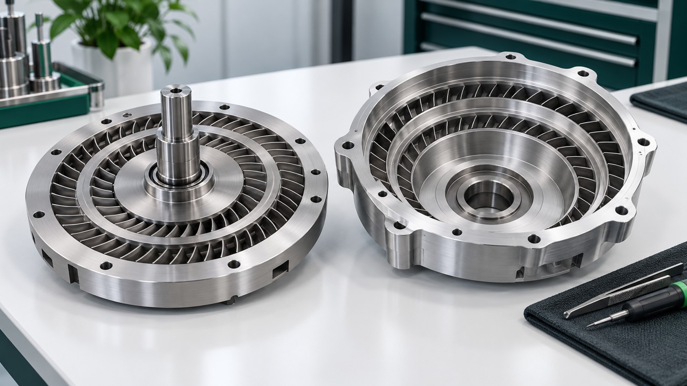 One channel, two mechanisms: a combined vacuum pump