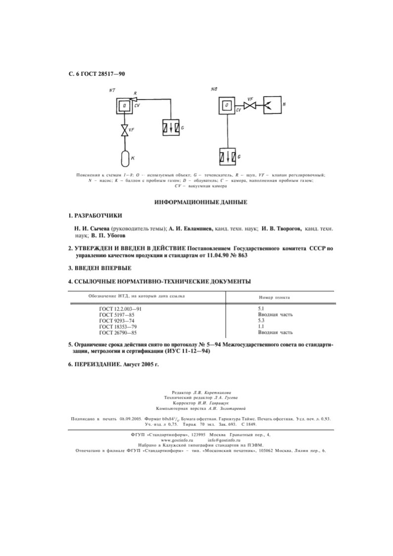 Mass-Spectrometer Leak Testing to GOST 28517-90