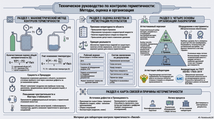 Pressure-Decay Testing and Leak-Test Laboratory Organization
