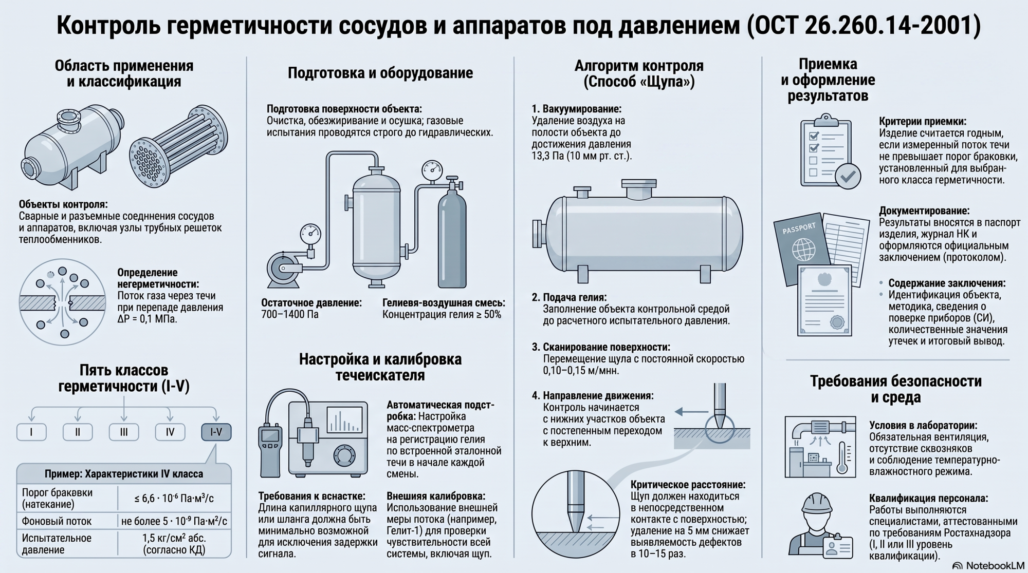 Leak Testing of Pressure Vessels and Equipment to OST 26.260.14-2001 — LeakLab Leak Testing of Pressure Vessels and Equipment to OST 26.260.14-2001