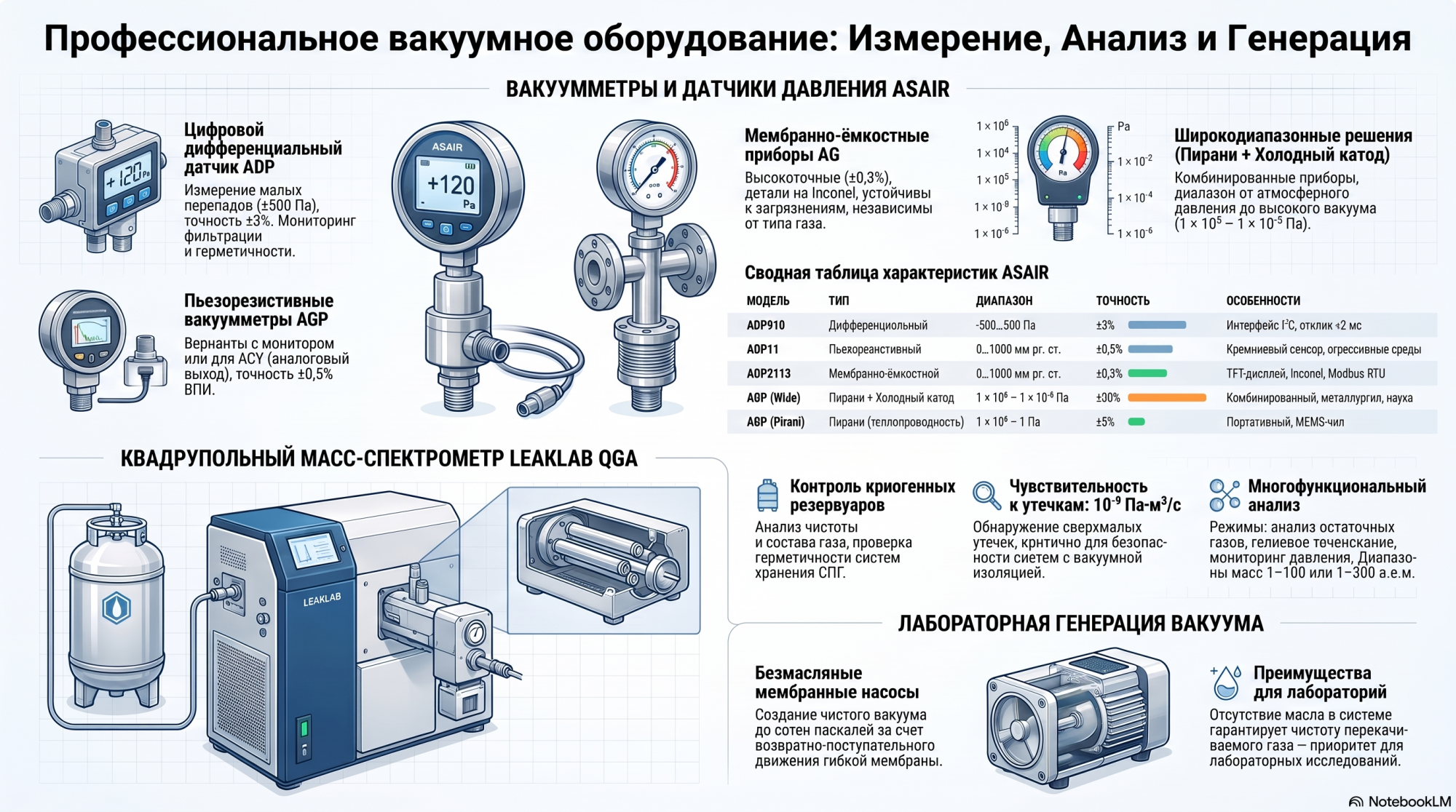 ASAIR Vacuum Gauges, LeakLab QGA Residual Gas Analyzer, and... ASAIR Vacuum Gauges, LeakLab QGA Residual Gas Analyzer, and...