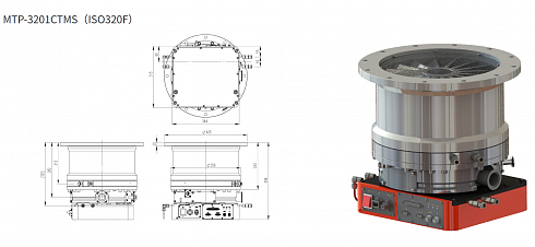 Image: CBVAC MTP-3201 Magnetically Levitated Turbomolecular Pump, 3,200 L/s