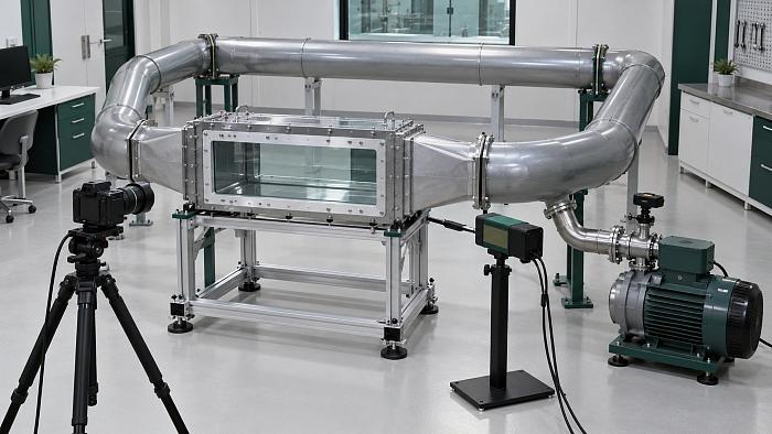 Optical flow measurements in a reduced-pressure wind tunnel