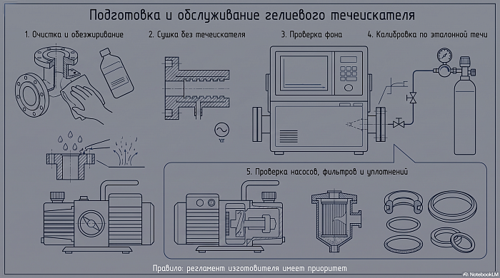 Preparation and maintenance of a helium leak detector: what to include in the operating regulations