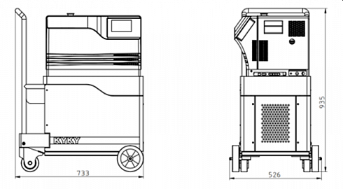 Image: KYKY ZQJ Helium Leak Detector, Dry-Backing Configuration