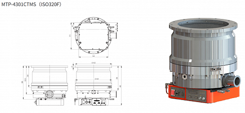 Image: CBVAC MTP-4301 Magnetically Levitated Turbomolecular Pump, 4,300 L/s